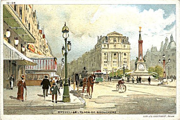 Bruxelles. Place de Brouckere - vers 1895