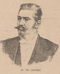 Portrait de de Decker Eugène