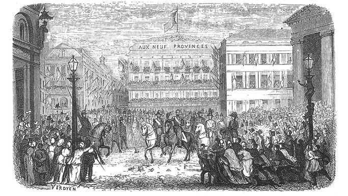 Inauguration du roi Léopold II -  1865